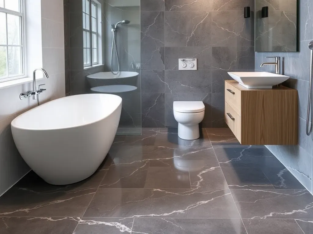 Posadzki żywiczne w łazience